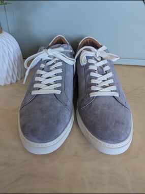 Allen Edmonds CourtsideSuede Sneaker in "Steel Blue